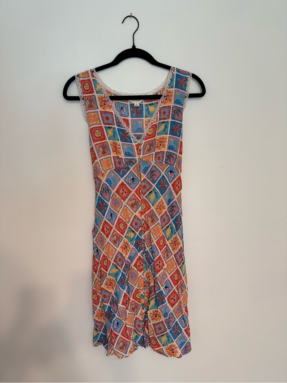 NWT Lucky Brand Femme Printed Mini Dress - Picture 5 of 12
